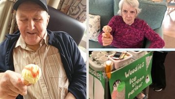 Glenrothes care home Residents enjoy ice cream parlour treats